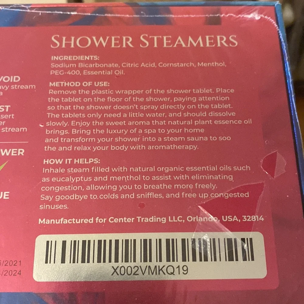 New Bellisso shower steamers, 6 pack